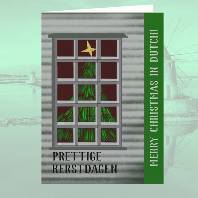 Cartão De Festividades Árvore de Natal Holandesa (Criador carregado)