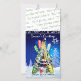 Cartão De Festividades Árvore de Natal Kayak