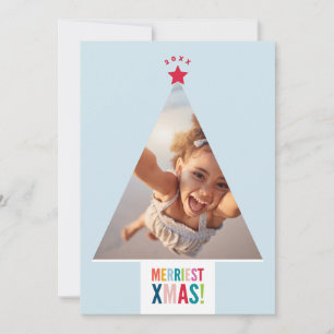 Cartão De Festividades ÁRVORE DE NATAL moldura festiva divertida moderna