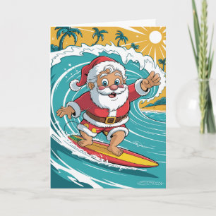 Cartão De Festividades Árvore de Natal Personalizada de Palma Tropical de