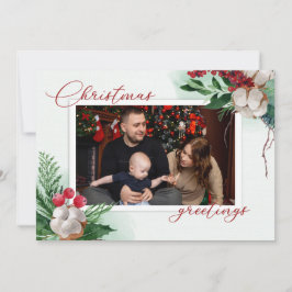 Cartão De Festividades Árvore de Natal Personalizada Moderna Foto de Féri