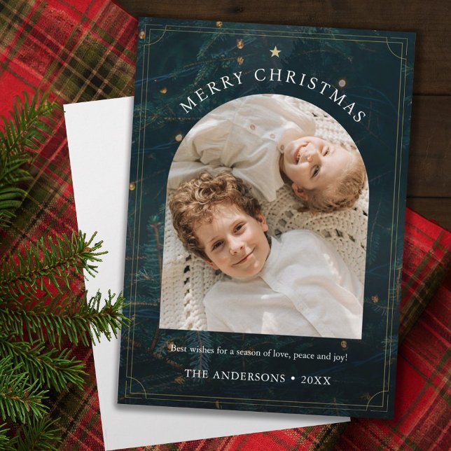 Cartão De Festividades Árvore de Natal Russo do Arco Fotográfico Natal 1 (Criador carregado)