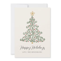 Árvore de Natal Rústica Moderna Simples