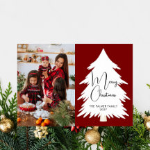 Árvore de Natal simples Feliz Natal foto da famíli