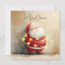 Árvore de Natal Vintage Retro Simples Papai Noel 