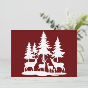 Cartão De Festividades Árvore de Pinheiro Magra e Divertida de Verão para