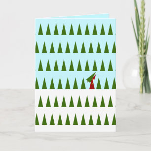 Cartão De Festividades Árvore do Papai Noel