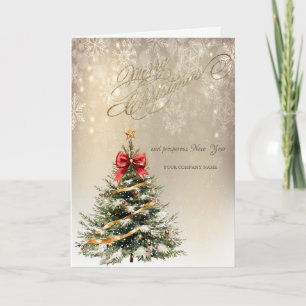 Cartão De Festividades Árvore do pinheiro,Arco Vermelho,Feriado de Flocos