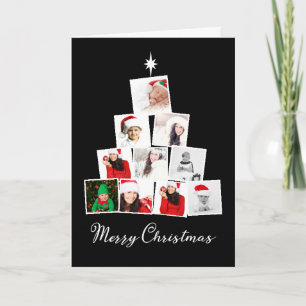 Cartão De Festividades Árvore e Estrela Natal Personalizado