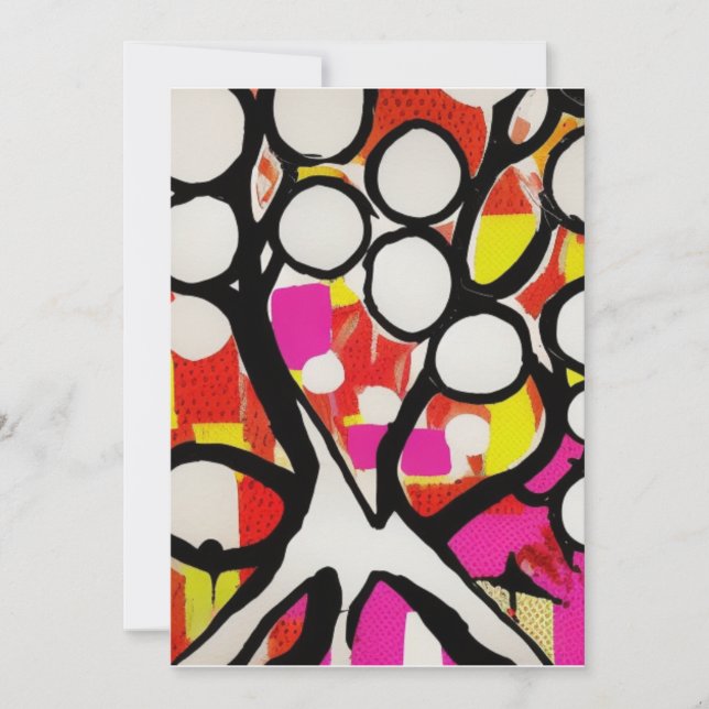 Cartão De Festividades Árvore Familiar (Frente)