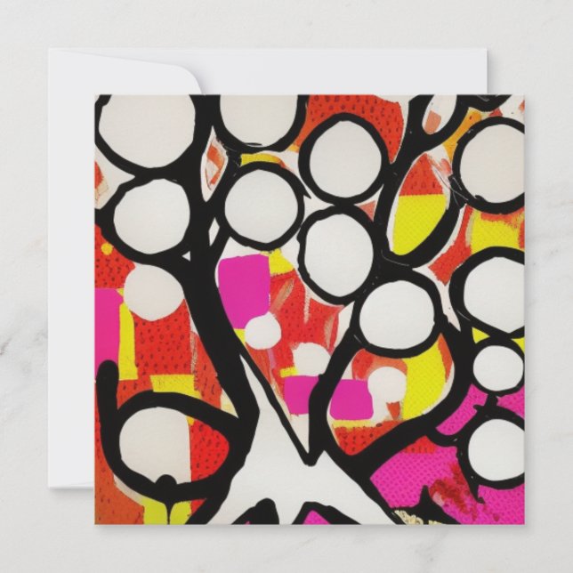 Cartão De Festividades Árvore Familiar (Frente)