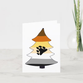 Cartão De Festividades Árvore Holigay do Orgulho de Urso