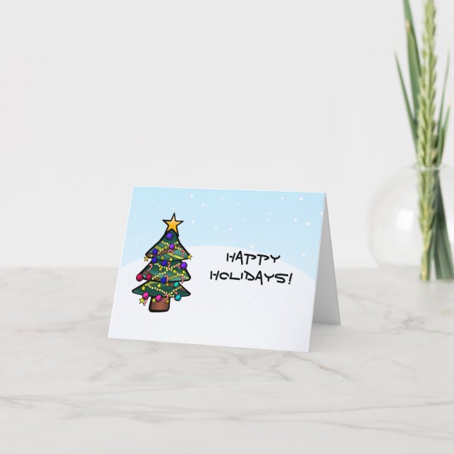 Cartão De Festividades Árvore Natal 2 (Frente)