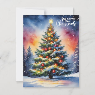 Cartão De Festividades Árvore natalícia Feliz Natal