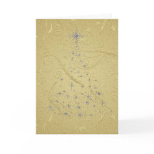 Árvore prateada Dourada elegante