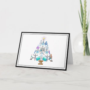 Cartão De Festividades Árvore Química Oh Árvore de Natal