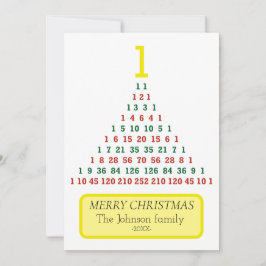 Cartão De Festividades Árvore triangular de Pascal