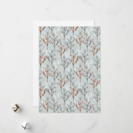 Cartão De Festividades Árvores da Floresta de Boas Festas