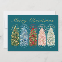 Árvores de Natal Coloridas Foto de Natal