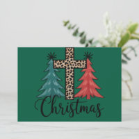 Árvores de Natal Cruz de Leopardo Cristãs