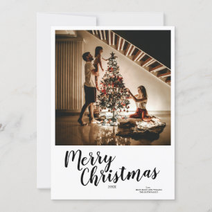 Cartão De Festividades Árvores Personalizadas de Natal com Letreiro de Fe