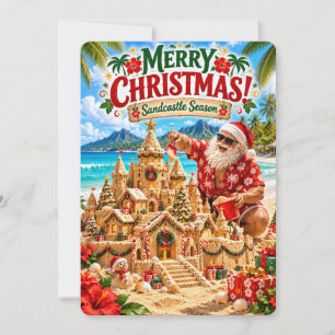 Cartão De Festividades As Aventuras Alegres do Papai Noel Temporada San