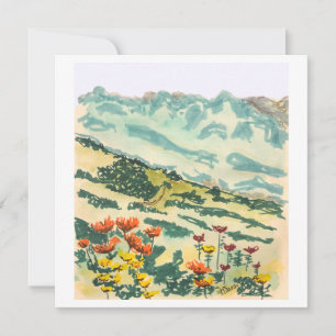 Cartão De Festividades As Colinas Estão Vivas - Placa Impressão de Arte