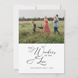 Cartão De Festividades As Maravilhas de Sua Fotografia de Amor Moderna