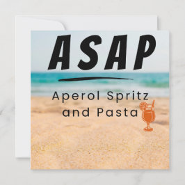 Cartão De Festividades ASAP - Aperol Spritz e Pasta Vibes