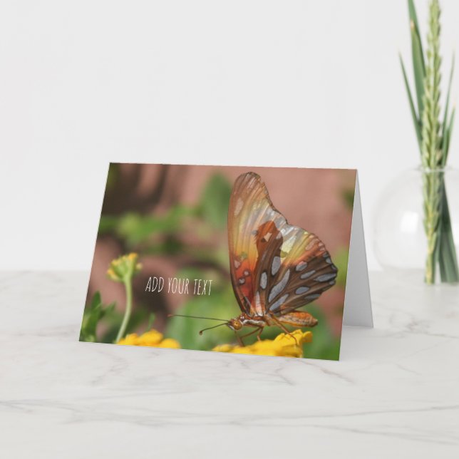 Cartão De Festividades Asas borboletas - Amor borboleta (Frente)