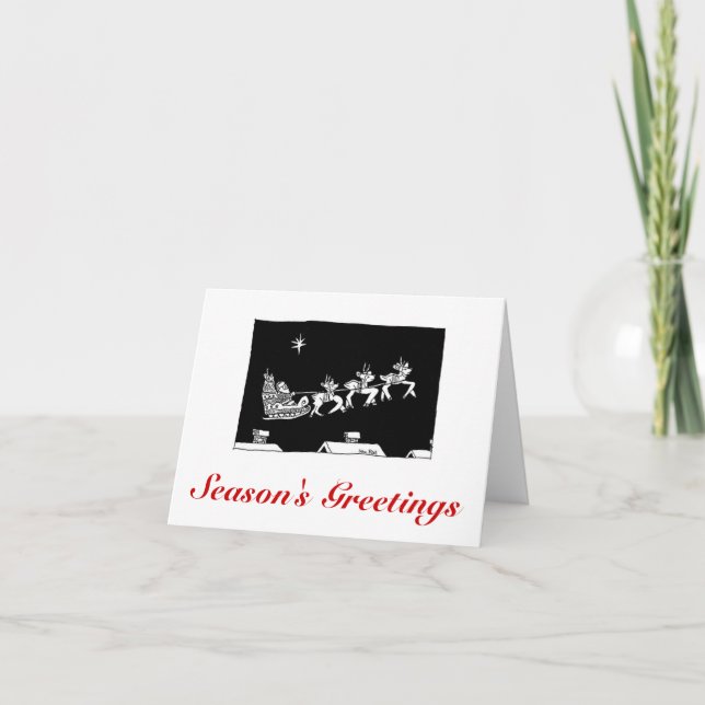 Cartão De Festividades ASC Card Christmas Sleigh Ride (Frente)