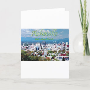 Cartão De Festividades Asheville... coma... dorme... pintura