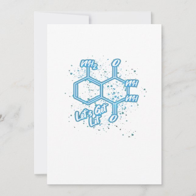 Cartão De Festividades Assino Crime Lover Luminol Vamos Lit (Frente)