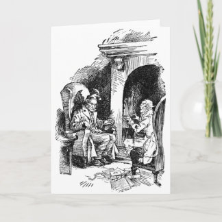 Cartão De Festividades Assombrado por Três Espíritos