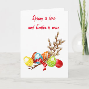 CARTÃO DE FESTIVIDADES "ATRAVÉS DOS MILHOS" PARA "PÁSCOA"