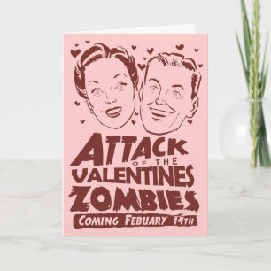 Cartão De Festividades Attack of the Valentines Zombies