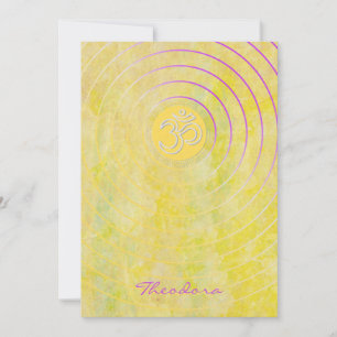 Cartão De Festividades AUM "Amarelo Imperial"