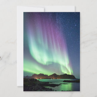 Cartão De Festividades Aurora borealis