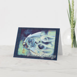 Cartão De Festividades Aurora's Light Yule Christmas Card