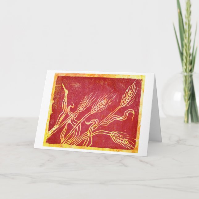 Cartão De Festividades Autumn Gold Card (Frente)