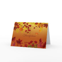 Autumn Leaves Thanksgiving/All-Occasion Card