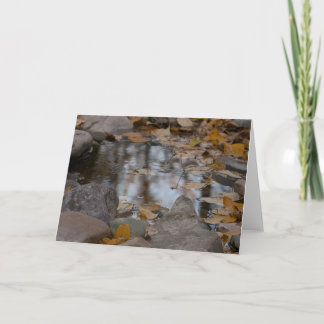 Cartão De Festividades Autumn Reflections