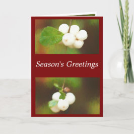 Cartão De Festividades Autumn wild berries Christmas card