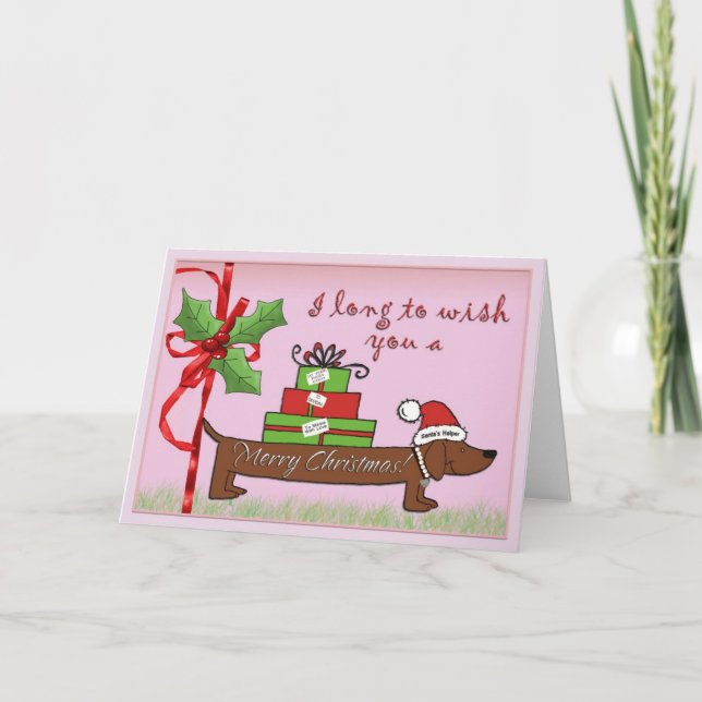 Cartão De Festividades Auxiliar de papais noeis (Frente)