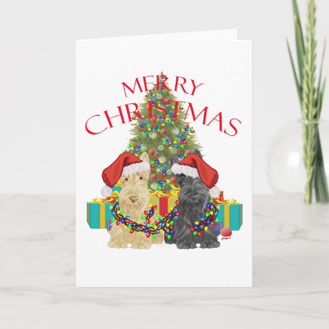 Cartão De Festividades Auxiliares papais noeis (Frente)