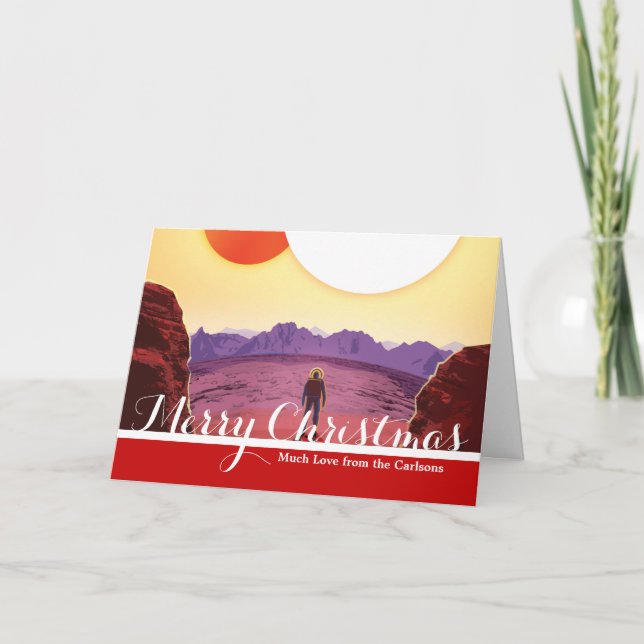 Cartão De Festividades Aventura do Planeta de Destino do Kepler Space Via (Frente)