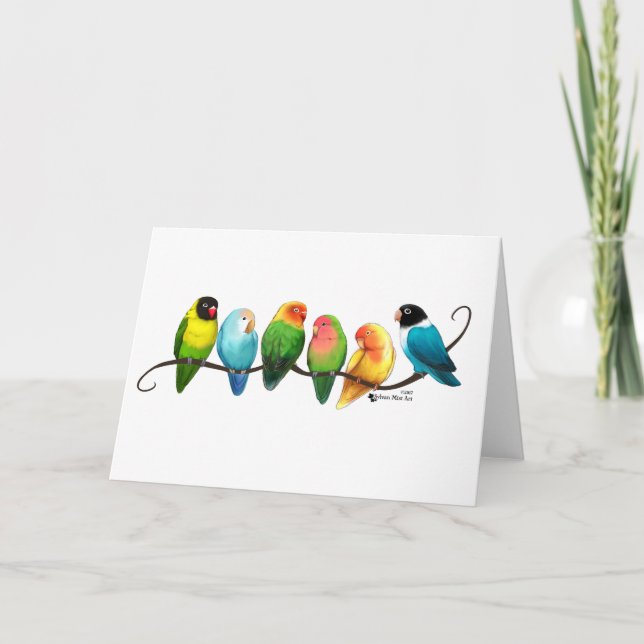 Cartão De Festividades Aves (Frente)