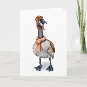 Cartão De Festividades Aviador Canada Goose
