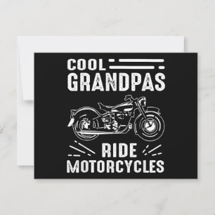 Cartão De Festividades Avô MotociclistaAvô Motociclista
