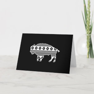 Cartão De Festividades Aztec Buffalo